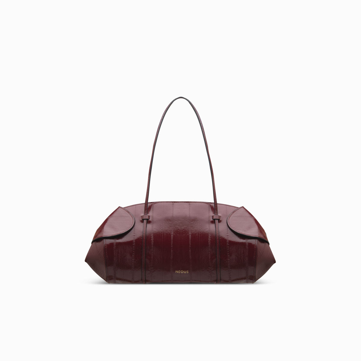 berenices-east-west-printed-eel-leather-burgundy