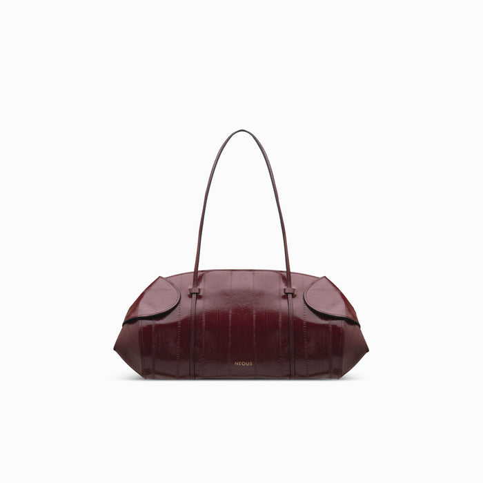 berenices-east-west-printed-eel-leather-burgundy