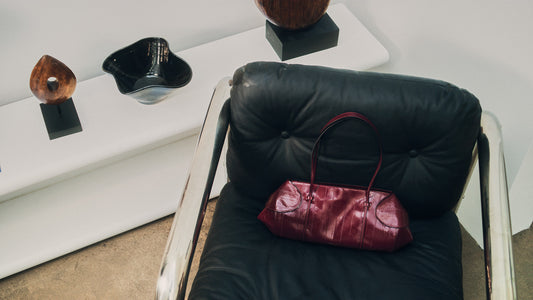 berenices-east-west-printed-eel-leather-shoulder-bag-burgundy