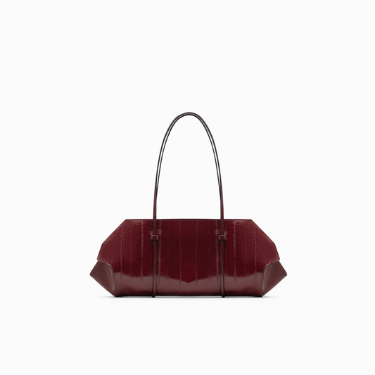 berenices-east-west-printed-eel-leather-burgundy