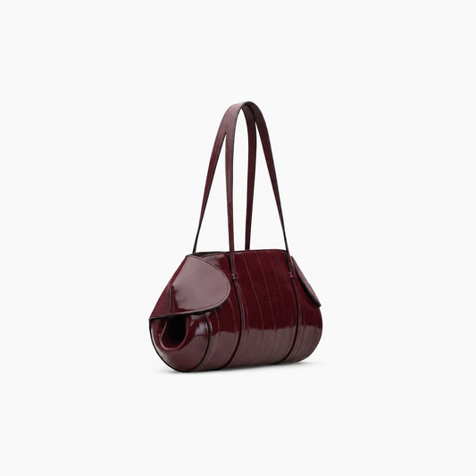 berenices-east-west-printed-eel-leather-burgundy
