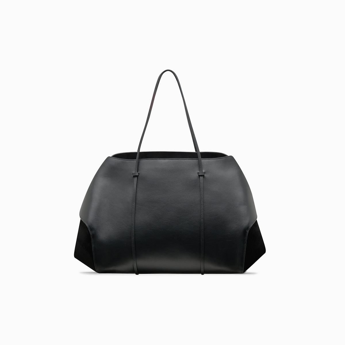 berenices-suede-leather-shoulder-bag-black
