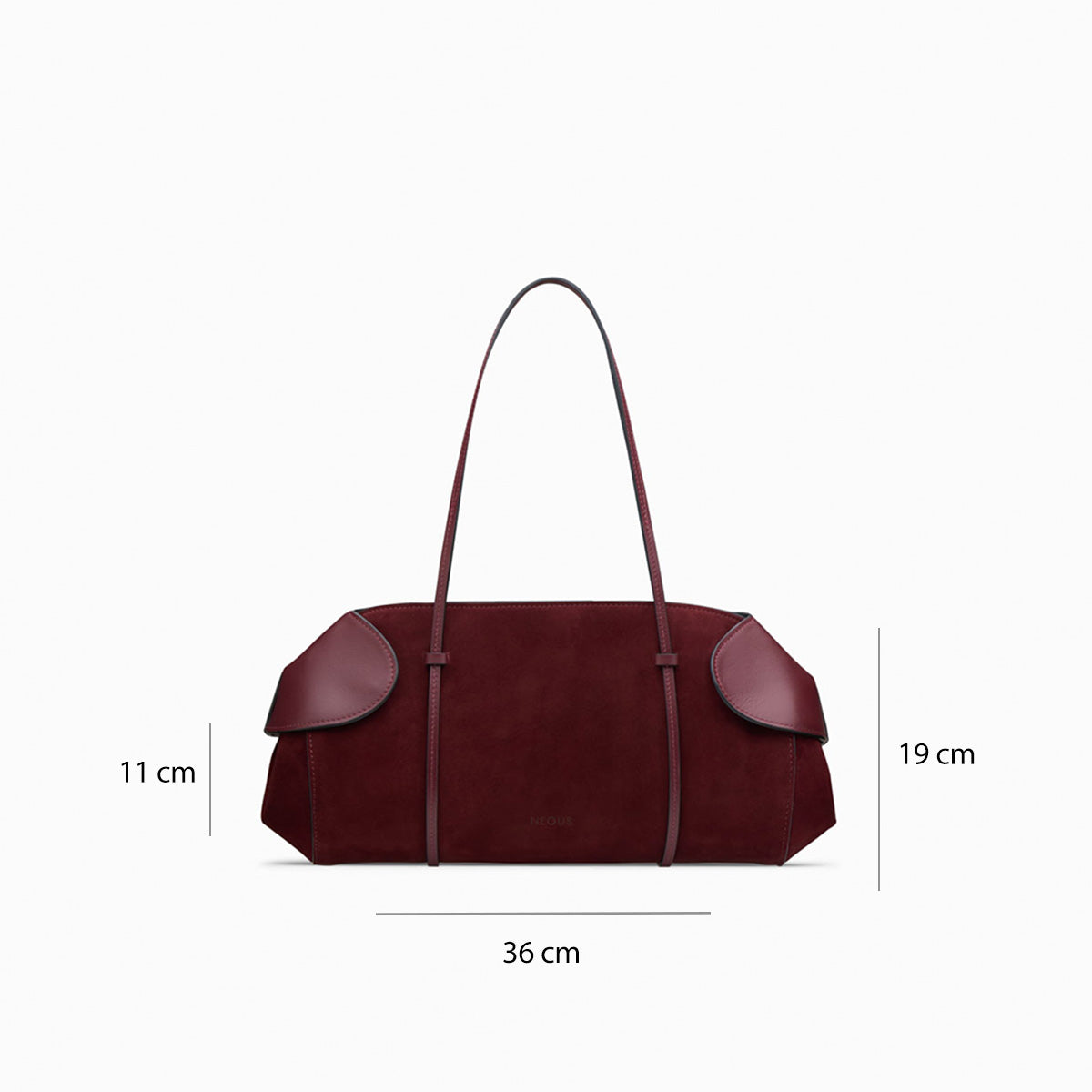 berenices-east-west-suede-leather-shoulder-bag-burgundy
