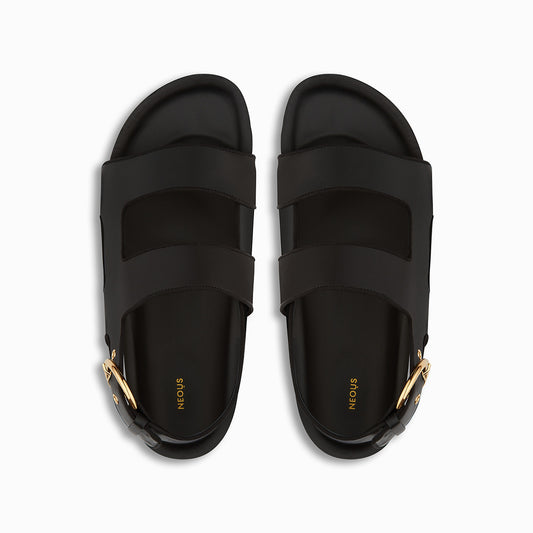 cher-leather-grosgrain-sandals-black