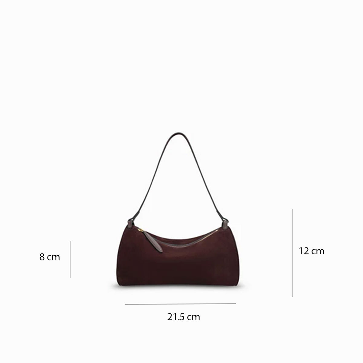 gemini-suede-leather-dark-shoulder-bag-chocolate