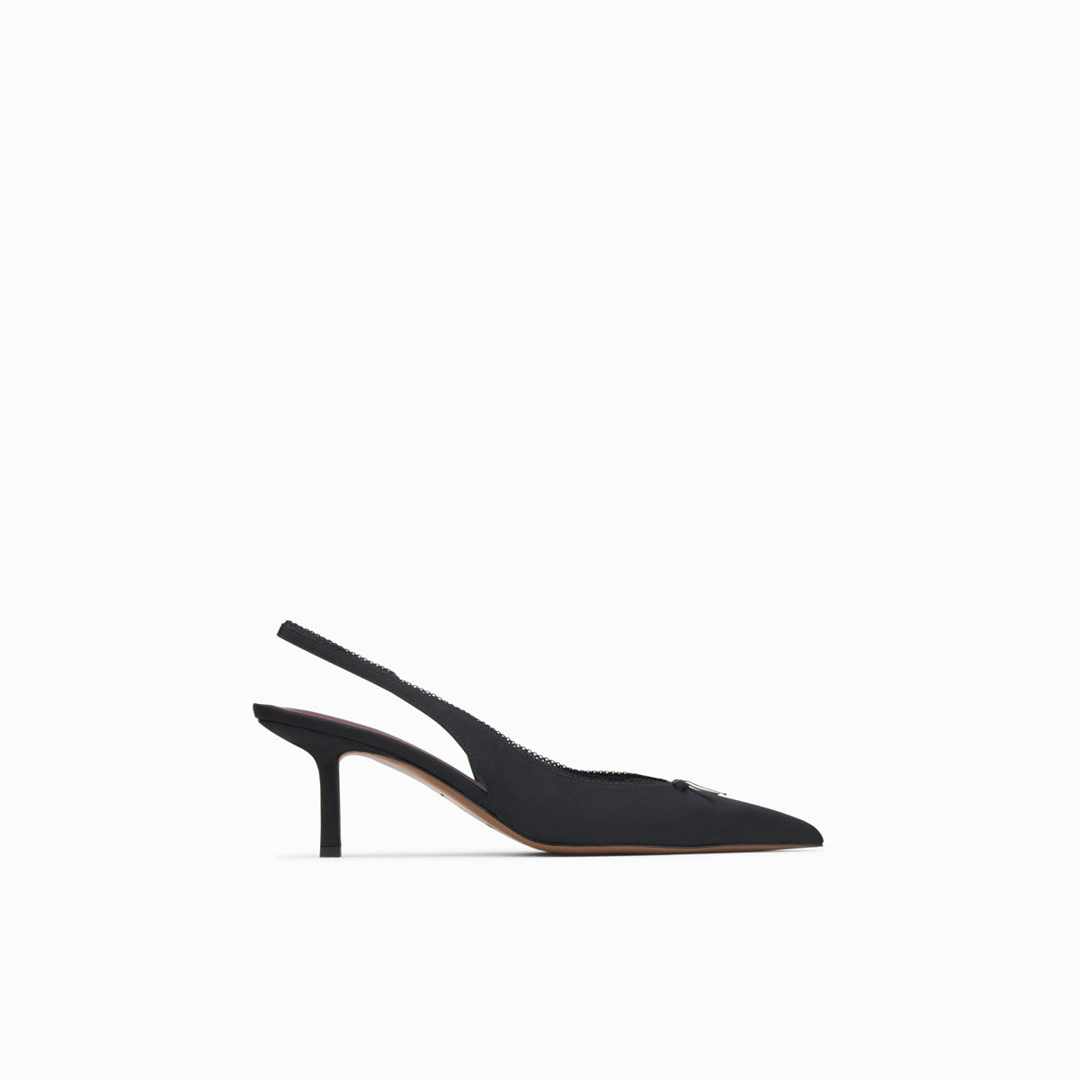 Moriah Crepe De Chine Slingback in Black | Neous – NEOUS