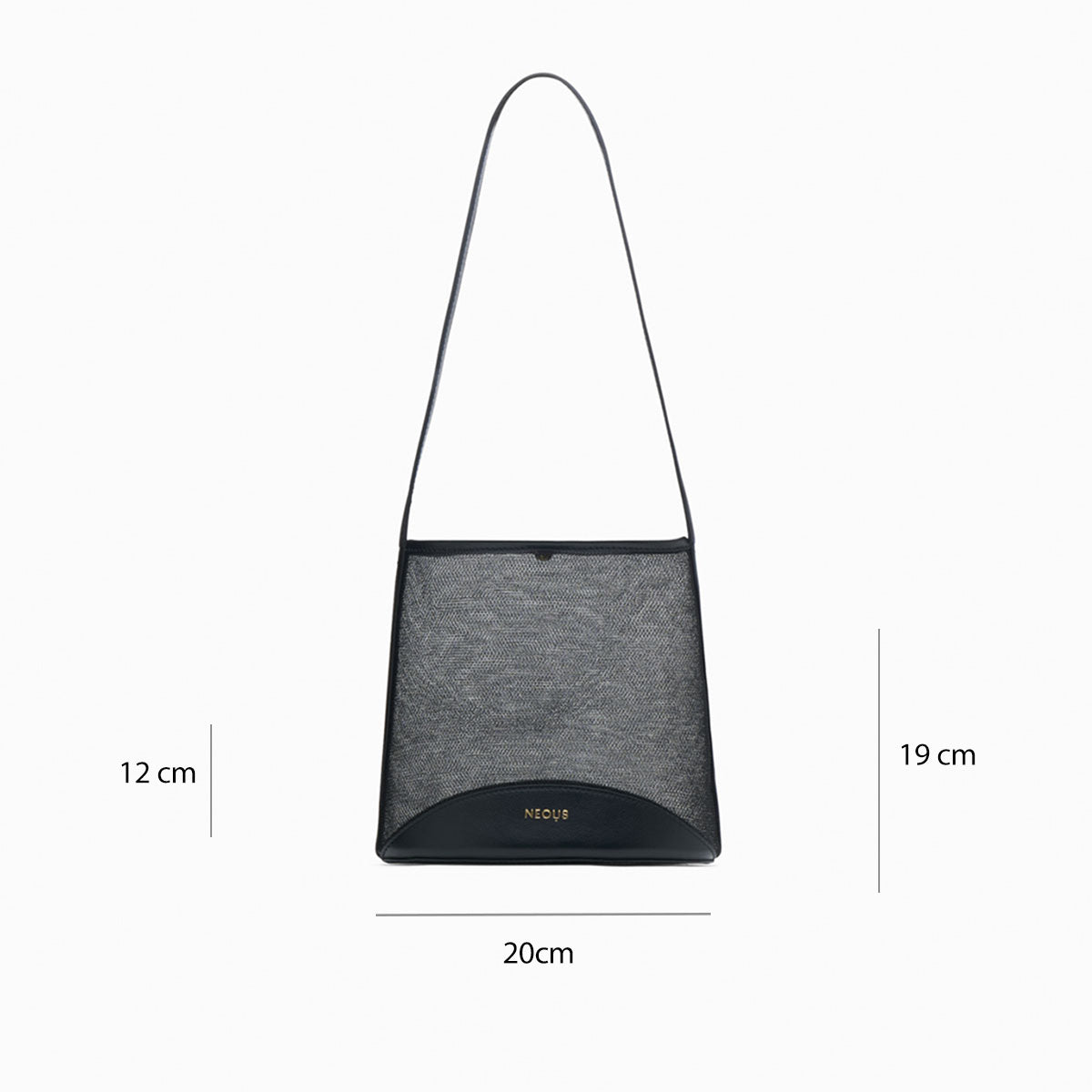 pardalis-2-mesh-leather-shoulder-bag-black