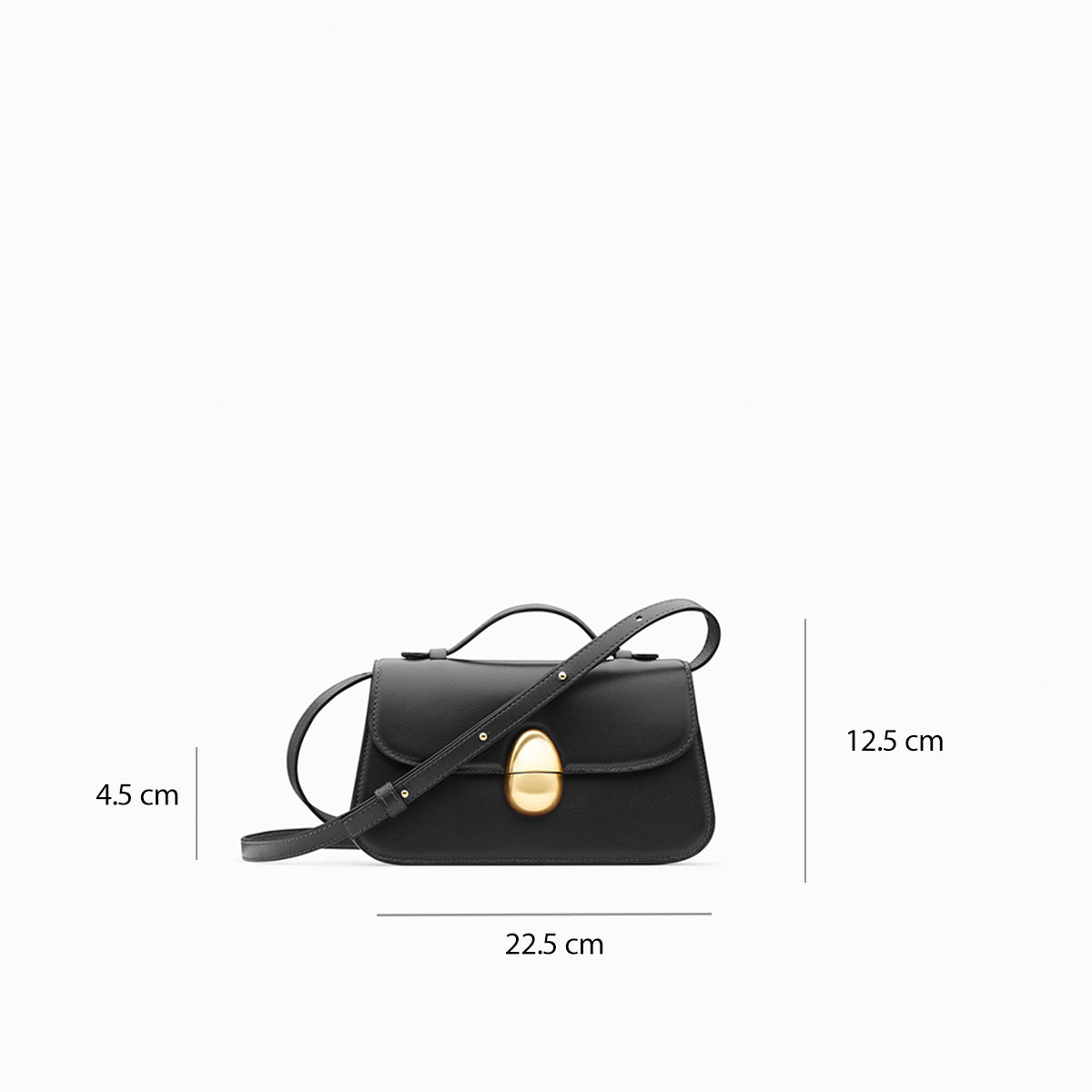 Phoenix 1.0 Leather Crossbody Bag in Black | Neous – NEOUS