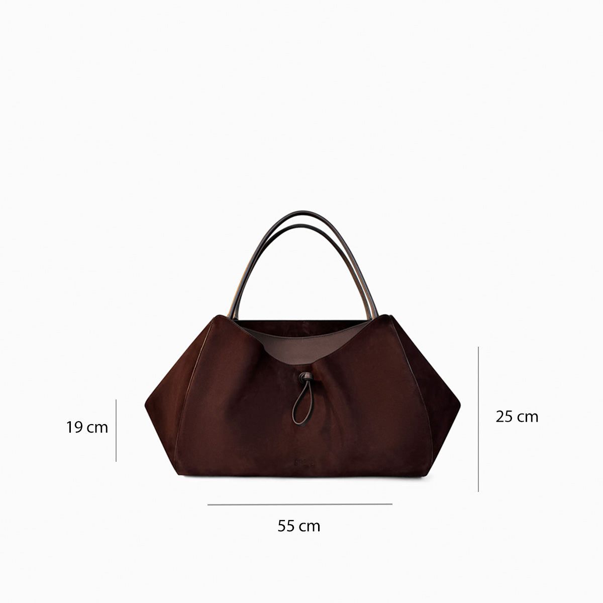 sagitta-suede-leather-dark-tote-bag-chocolate
