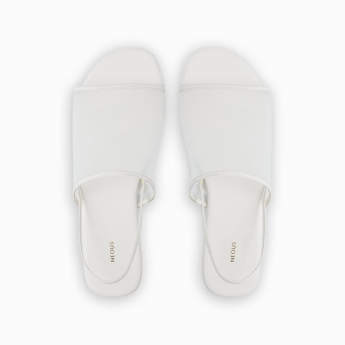 サンダル・ミュール NEOUS Cream Leather Shamali Sandals Cream Jumel Women's Leather T-Bar Sandals | Neous Shoes