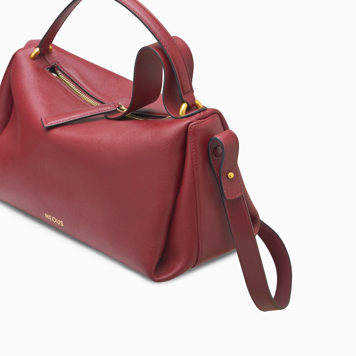 Scorpius Crossbody Leather Crossbody Bag in Ruby | Neous – NEOUS