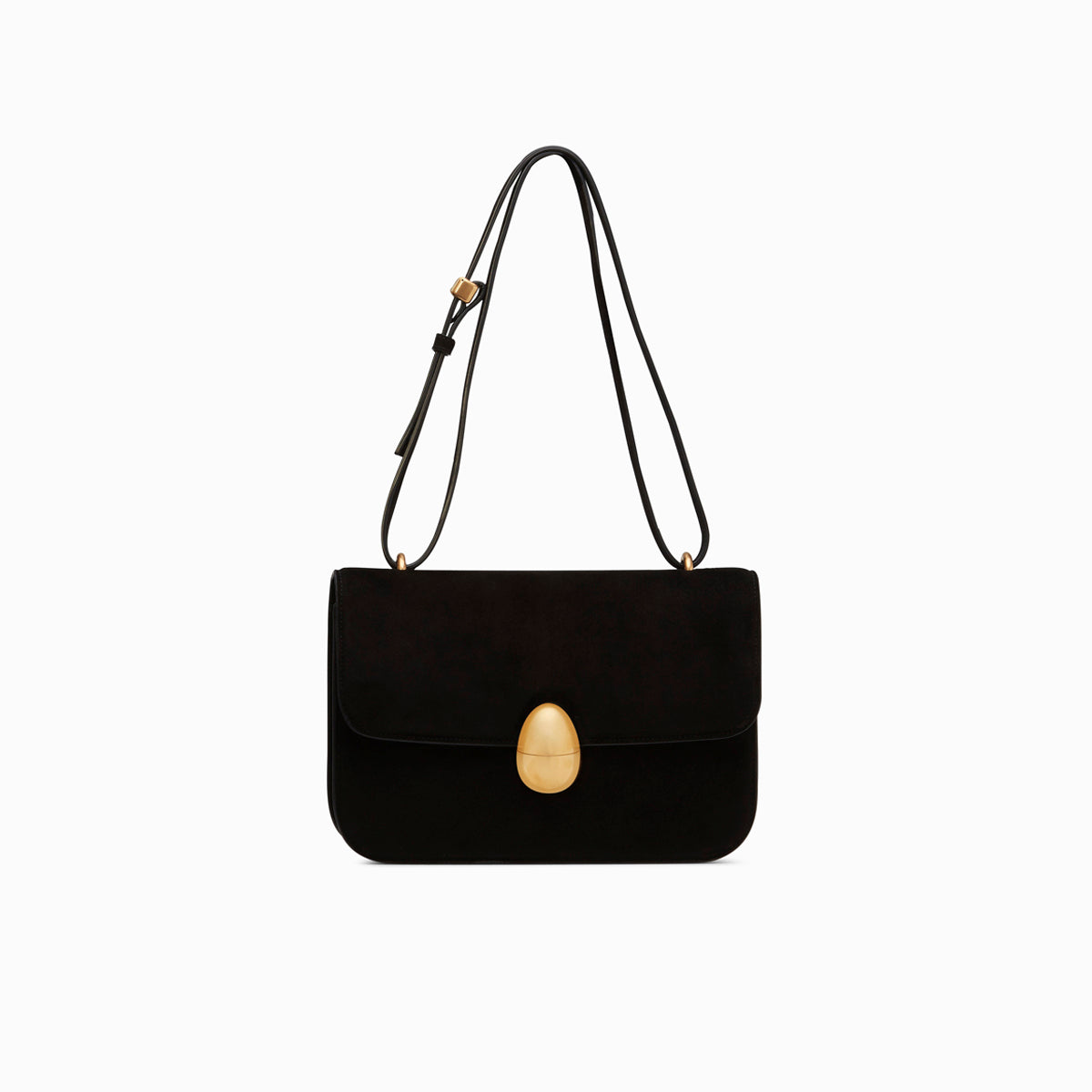 Phoenix Suede Crossbody Bag in Black | Neous – NEOUS