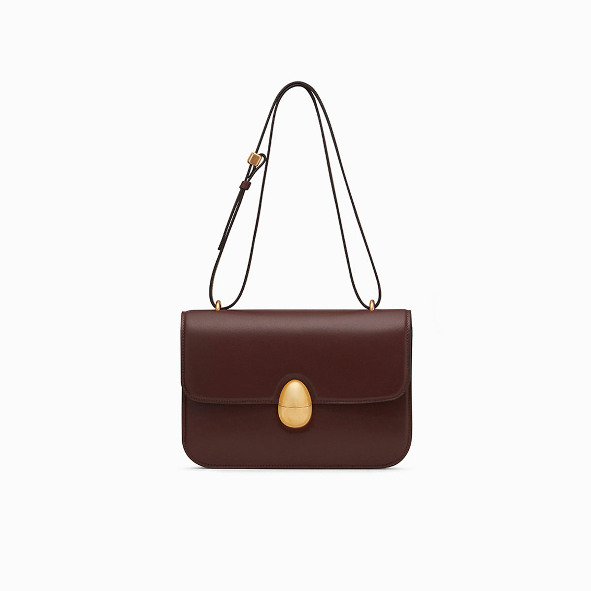neous バッグ　ハンドバッグ Phoenix Leather Crossbody Bag in Dark Chocolate | Neous – NEOUS